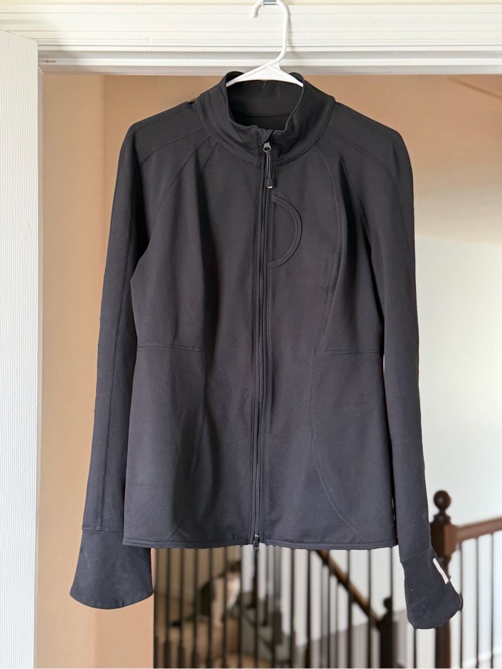 Zella Black Full Zip Athletic Jacket Thumbholes Women’s XL